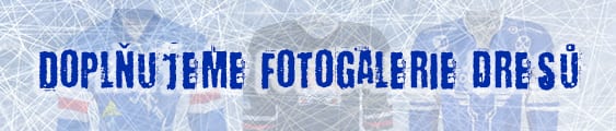 Doplnujeme fotogalerii hokejových dresů.